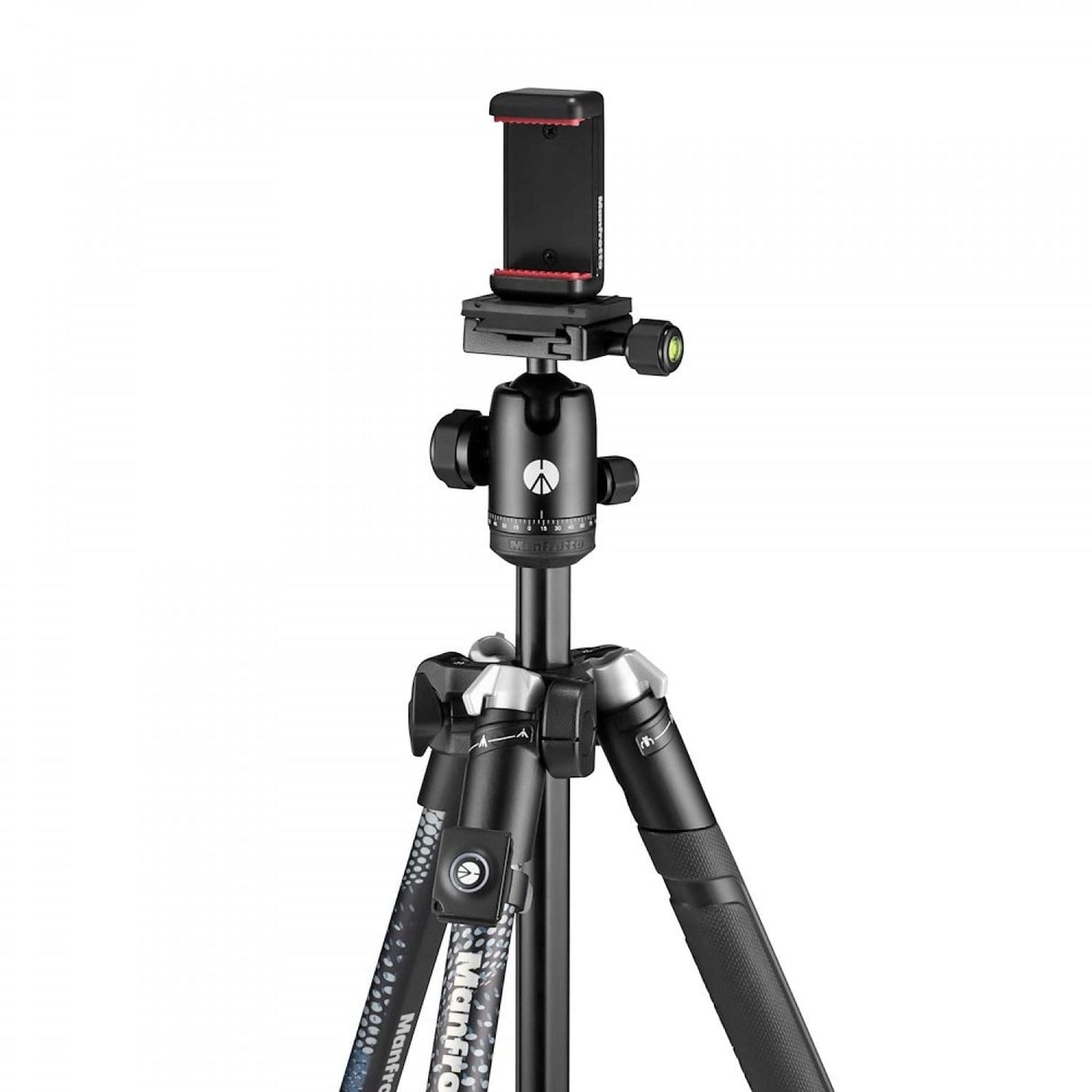 Manfrotto Element MII - Trípode de Viaje de Aluminio con Cabezal Esférico y Bluetooth para Smartphone y Cámaras Compactas, CSC, DSLR, Accesorios de Fotografía, Creación de Contenidos, Vlogs