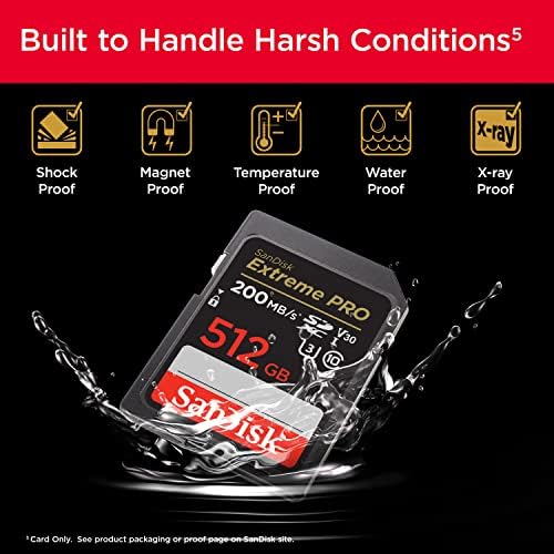 SanDisk 1TB Extreme PRO, Tarjeta de memoria, SDXC, hasta 200 MB/s, + RescuePro Deluxe, UHS-I Class 10 U3 V30