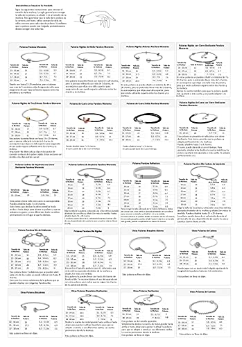 Pandora Icons Pulsera con cadena de serpiente chapada en oro rosa de 14 quilates, 17