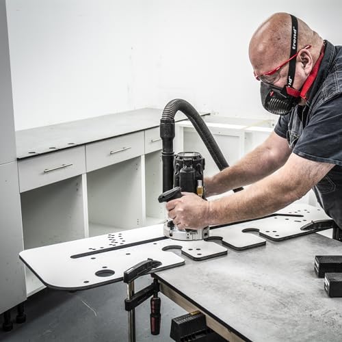 Trend Professional Jig Multi-Material para Encimeras de Cocina, para Juntas de Inglete Mason, Hasta 950mm, Alineación de Borde Frontal, KWJ950/PRO