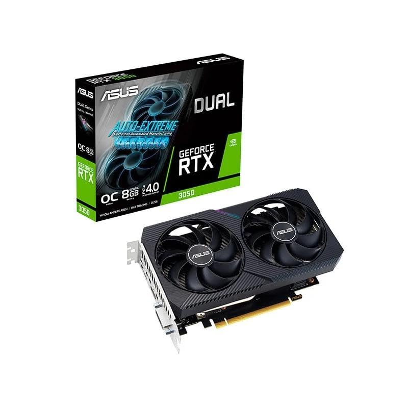 VGA NVIDIA Dual RTX 3050 8GB GDDR6 - Potente Tarjeta gráfica para Gaming, edición de Video y diseño gráfico.