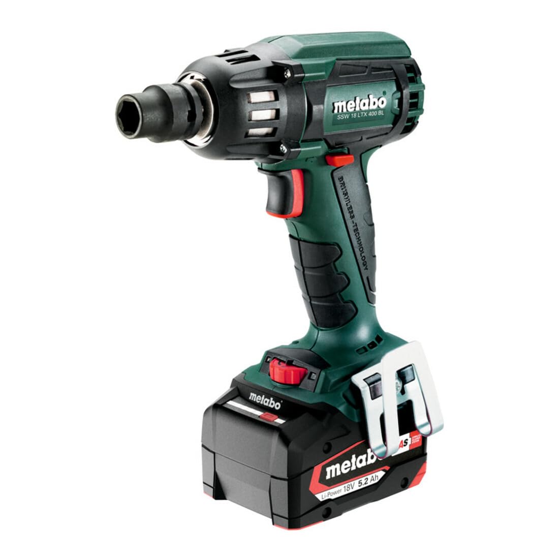 Metabo SSW 18 LTX 400 (Nm) BL 1/2" - Atornillador de Impacto a batería 1/2" 18v 5,2 ah