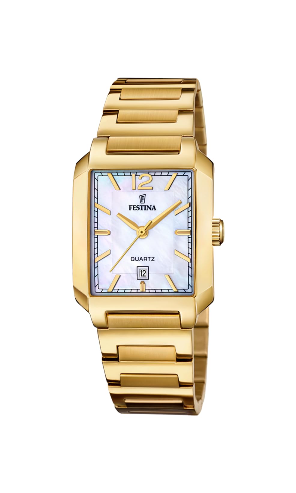Festina Reloj Mujer F20680/2 On The Square Caja de Acero Inoxidable 316l Dorado Correa de Acero Inoxidable 316l Dorado