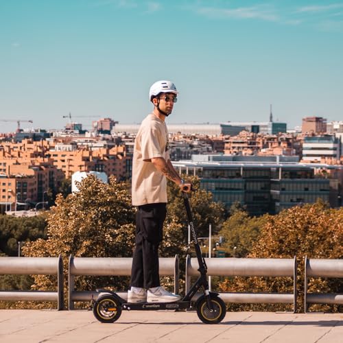 smartGyro Z-PRO Black Patinete Eléctrico de 36V, 600W de Potencia Máxima, Batería de 10Ah, Autonomía 40 Km, Ruedas de 10 inches, Suspensiones, Triple Frenada, App, Certificado DGT, Segunda Generación