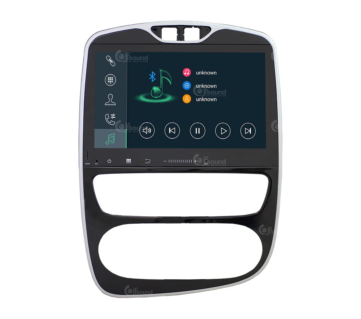 Autorradio de Ajuste Personalizado para Renault Clio Android GPS Bluetooth WiFi Dab USB Pantalla táctil Full HD 10" procesador de 8 núcleos y comandos de Voz