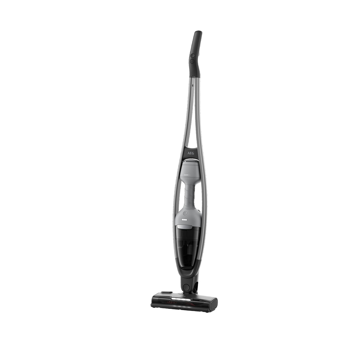 AEG AS62CB25UG Clean 6000 Aspiradora Sin Cable, 25,2 V, Autonomía de 55 min, Tecnología Brushrollclean, Carga en 4,5 h, Depósito de 0,35 L, Tecnología Cyclonic, 3 Accesorios, Gris