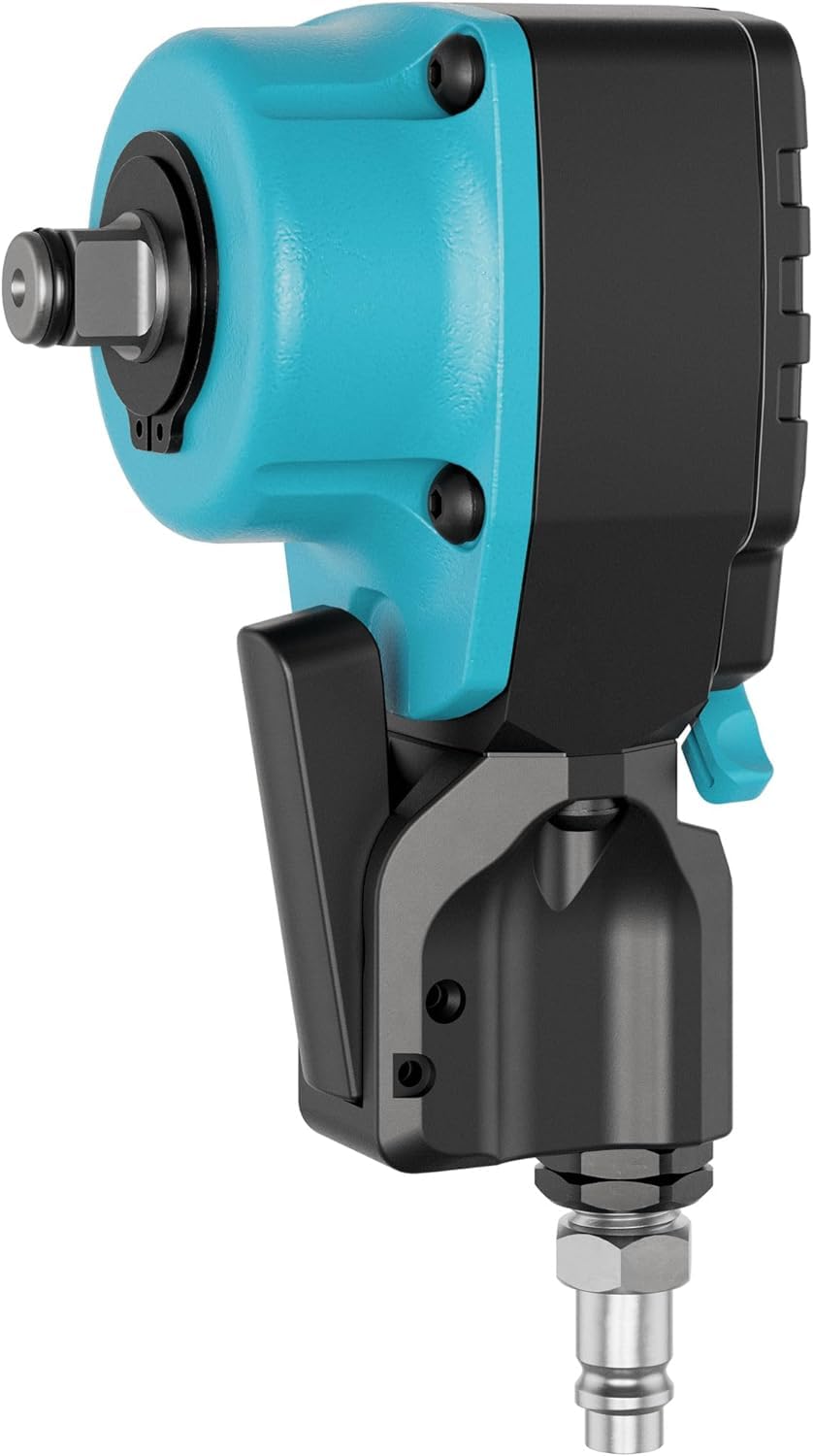 Llave de impacto de puño HAZET 9012PTT I Máx. par de desbloqueo 550 Nm, cuadradillo de 12,5 mm (1/2 pulgada) I Mecanismo de impacto de doble martillo de alto rendimiento, con tecnología Twin-Turbo