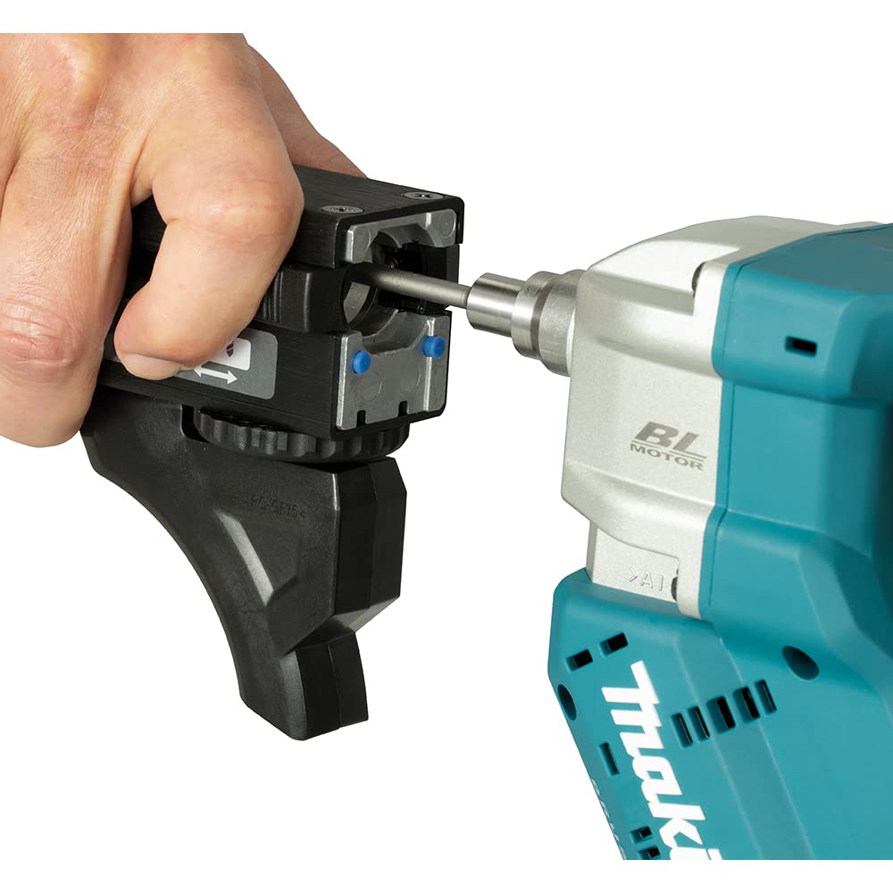 Makita DFR551RTJ - Destornillador de alimentación automática sin escobillas LXT de iones de litio de 18 V completo con 2 baterías de 5.0 Ah y cargador suministrado en una funda Makpac