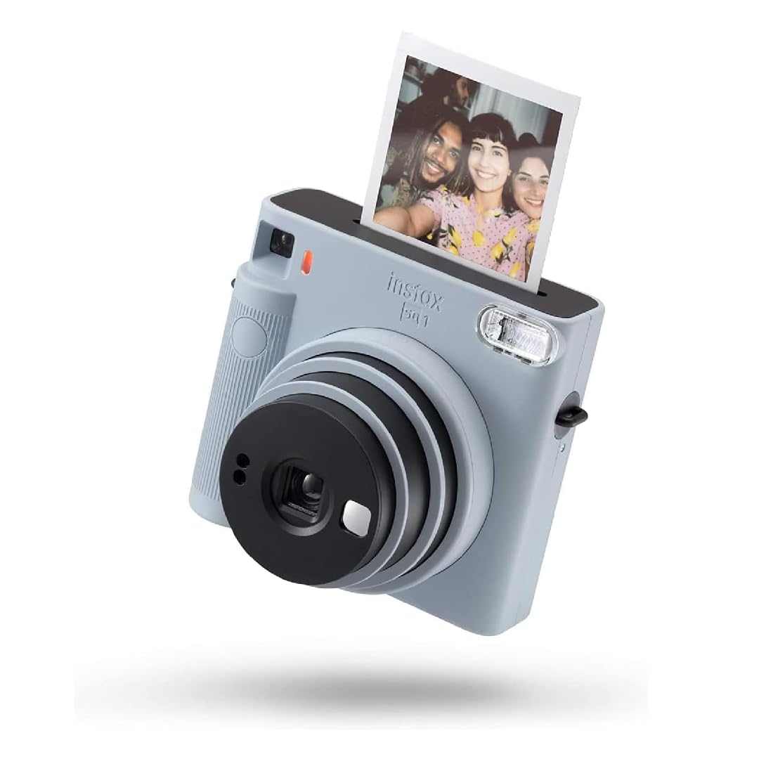 instax SQ1 Square Cámara instantánea automática, tamaño de Foto Cuadrado. Glacier Blue