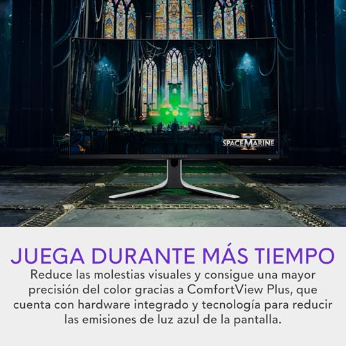 Alienware AW3225QF 32" 4K UHD (3840x2160) 1700R Monitor Gaming Curvo, 240Hz, QD OLED, 0.03ms, NVIDIA G-Sync Compatible, HDR, Dolby Vision, USB-C, DisplayPort, 2X HDMI, 4X USB, 3 Años de Garantía