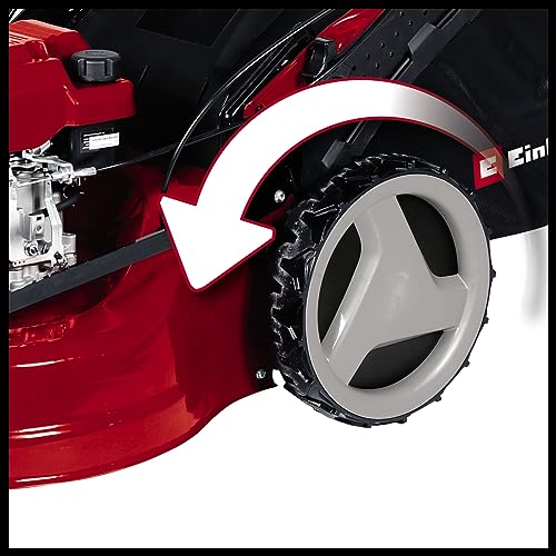 Einhell Cortacésped térmico GC-PM 51/3 S HW-E Li (2,7 kW, Motor 4 Tiempos, 1 Cilindro, Cable de Arranque en el Manillar, función de Arranque eléctrico, batería de Arranque sin Mantenimiento)