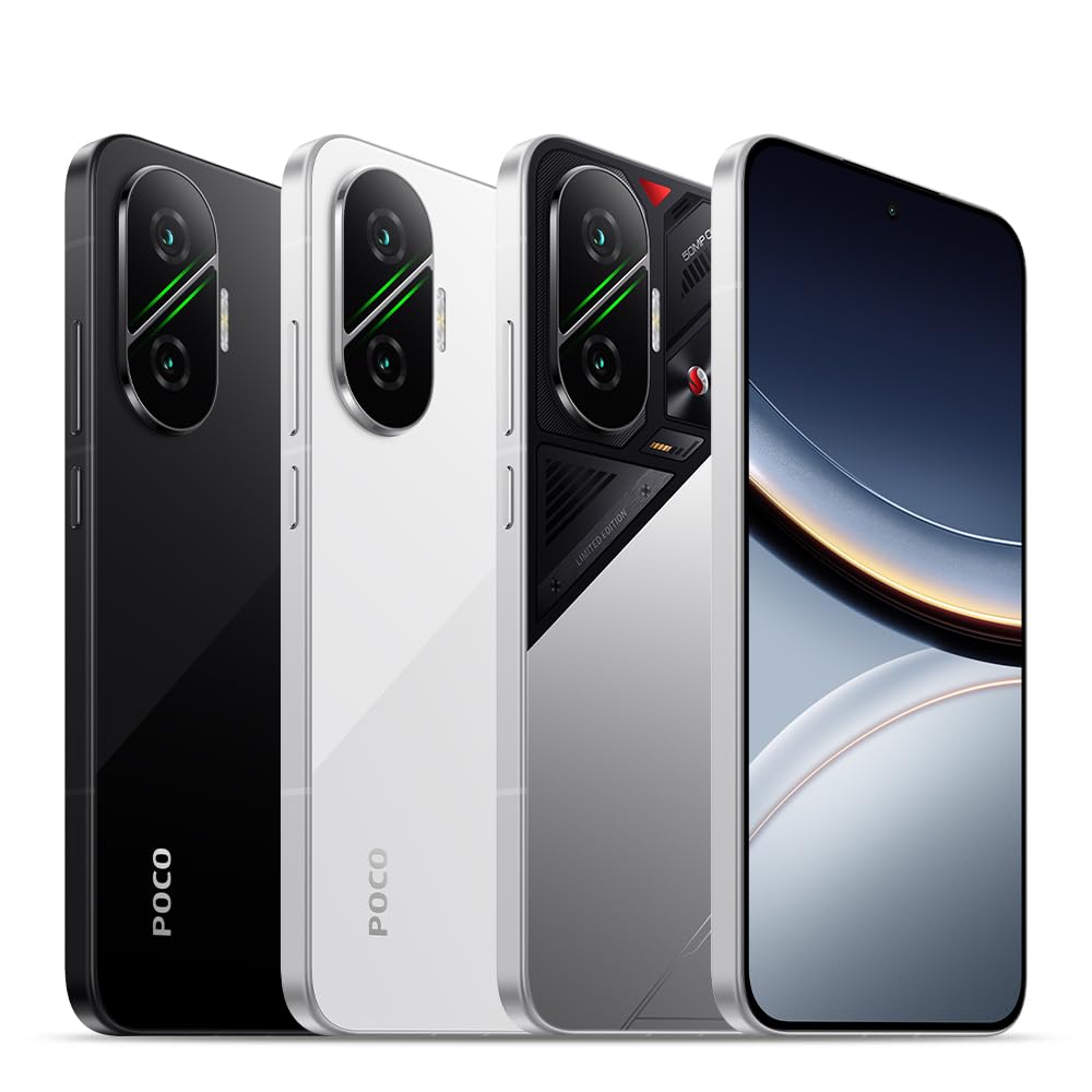 XIAOMI POCO F7 - Smartphone de 12+256GB, Cámara Sony de 50 MP con OIS, Pantalla AMOLED de 6,83'' 1.5K a 120Hz, Snapdragon 8s Gen 4, Hypercharge 90W, Cargador no Incluido, Plata (Versión ES)
