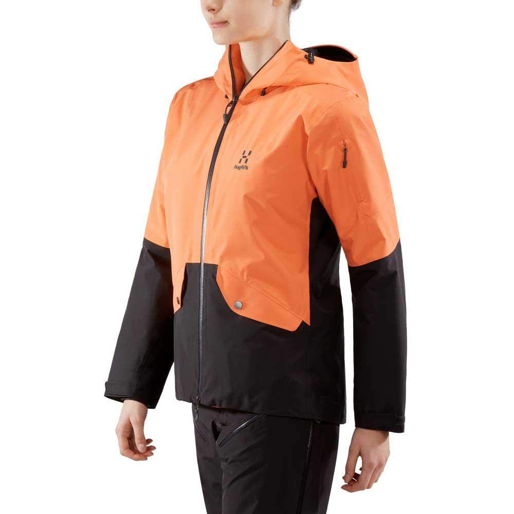 Haglöfs Khione Insulated Chaqueta, Mujer, Coral Pink/Slate, XL