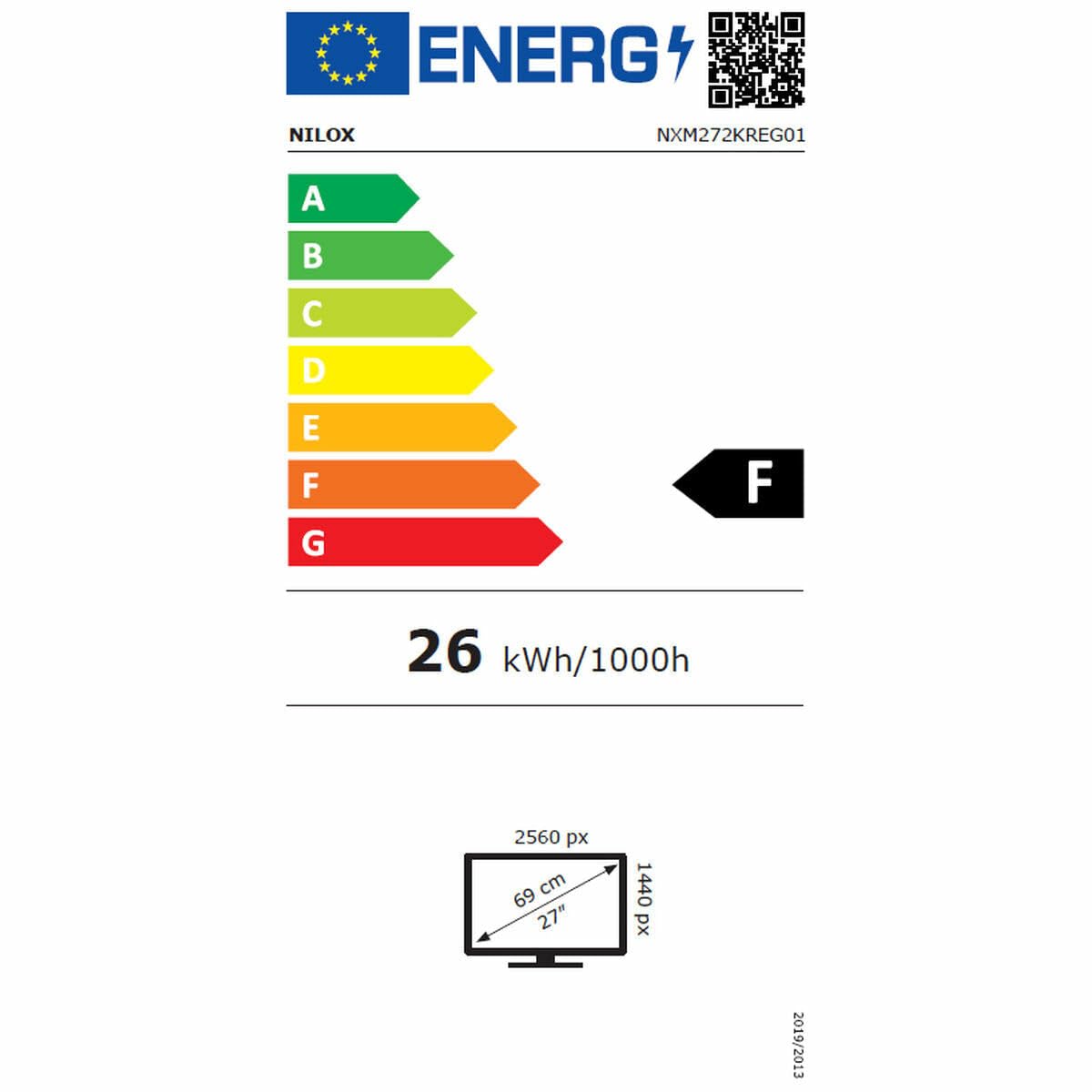 Nilox NXM272KREG01 27" LED IPS QHD 75Hz Altavoces Altura Ajustable