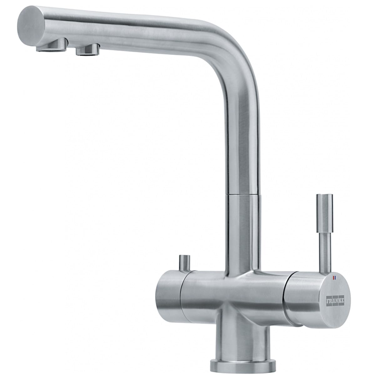 Franke; Grifo de cocina con sistema de filtración de agua Atlas Celar Water (120.0179.978); Color: Acero inoxidable