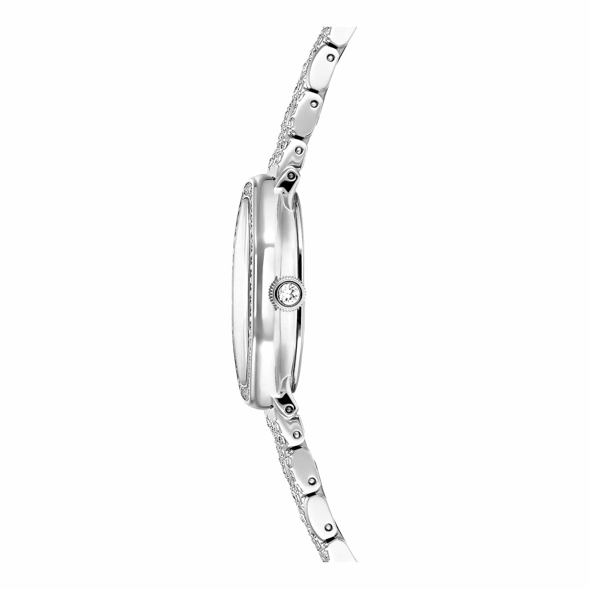 Swarovski Reloj Dextera Octagon, Fabricado en Suiza, Brazalete de Metal, Tono Plateado, Acero Inoxidable