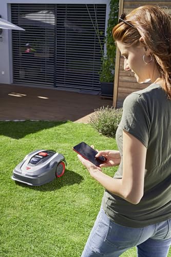 AL-KO Robot cortacésped Robolinho® 350 W, Ancho de Corte 20 cm, batería de Iones de Litio de 18 V/2,5 Ah, para Superficies de hasta 300 m², Capacidad de Ascenso máx. 30%, Muy silencioso 60 dbA