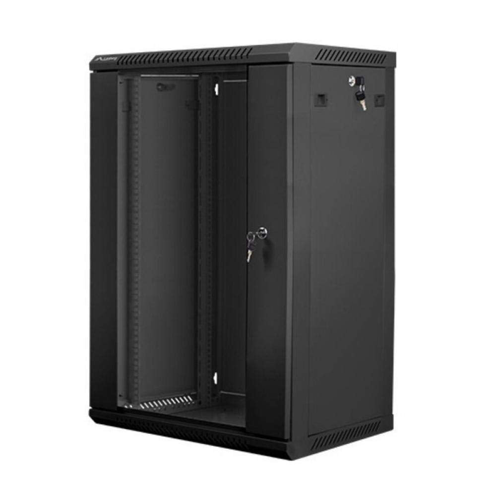 Lanberg - rack cabinets - Lanberg Wall-Mounted Rack 19'' demounted Flat Pack 22u/600x450mm Black