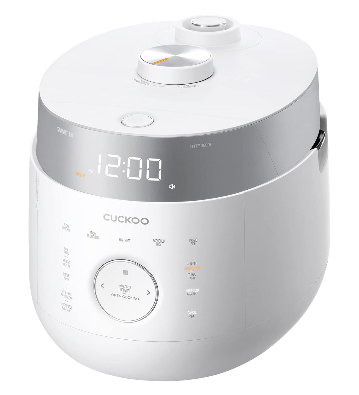 CUCKOO Arrocera y vaporizador con 16 programas, inducción, modo sin presión, función de cocción abierta, temporizador, olla interior de acero inoxidable antiadherente (hasta 10 personas), función de