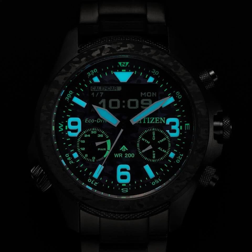 Citizen Reloj Análogico-Digital para Hombre de Eco-Drive con Correa en Acero Inoxidable JV1008-63E