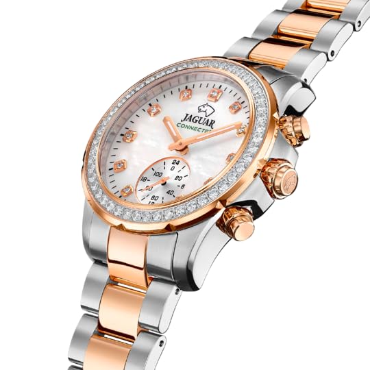 JAGUAR Reloj Mujer J981/1 Connected Lady Caja de Acero Inoxidable 316l Multi Correa de Acero Inoxidable 316l Plateado