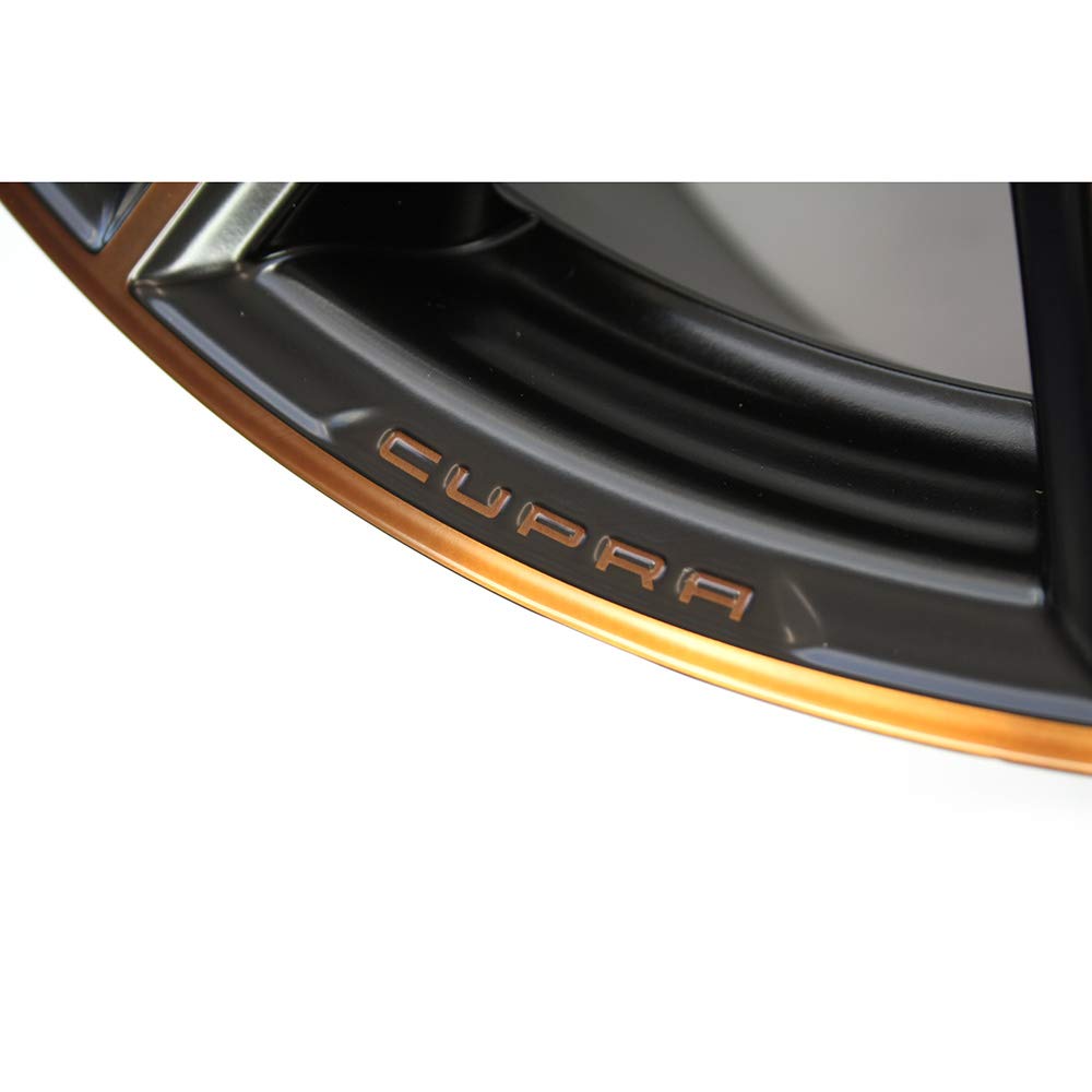 Seat 575601025ANXEB - Llanta de Aluminio para Tuning (19 Pulgadas, Llantas de aleación Ligera), Color Negro y Cobre