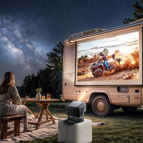 Hisense C3 - Proyector Láser TriChroma UHD 4K hasta 300", Zoom Óptico 1.0-1.3:1, 2500 Lúmenes, Contraste 2000:1, IMAX Enhanced, Dolby Vision, Movimiento 360º Horizontal, y 135º en Vertical