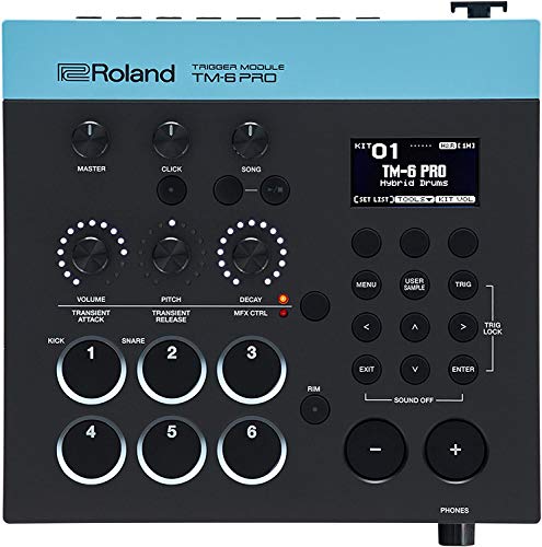 Módulo de disparador profesional Roland TM-6 Pro para batería híbrida — 500 sonidos sampleados prémium