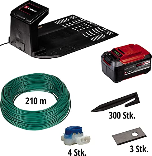 Einhell Power X-Change - Cortacésped robótico de 18 V con estación de Carga para césped de hasta 1200 m², Corte de césped multizona, Control de aplicación Bluetooth, Kit de Robot cortacésped FREELEXO