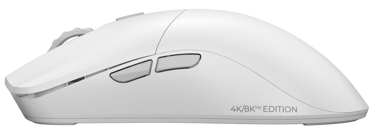 Glorious Gaming Model O 2 Pro 4K/8K Ratón Gaming inalámbrico - 2,4 GHz 1 ms de retardo, sondeo 4K/8K, 100M clics, 59 g Ultraligero, Gran batería, Sensor PPP 26K, RGB, ambidiestro, 6 Botones - Blanco