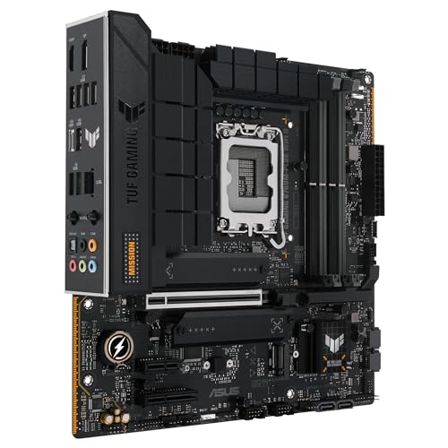 ASUS TUF Gaming B760M-PLUS WiFi II - Placa Base Intel B760 LGA 1700 mATX (PCIe 5.0, M.2, DDR5,WiFi 6E, Antena Q, Realtek 2,5 GB Ethernet, DP, HDMI, SATA 6 Gbps, USB Tipo-C, Thunderbolt 4, Aura Sync)