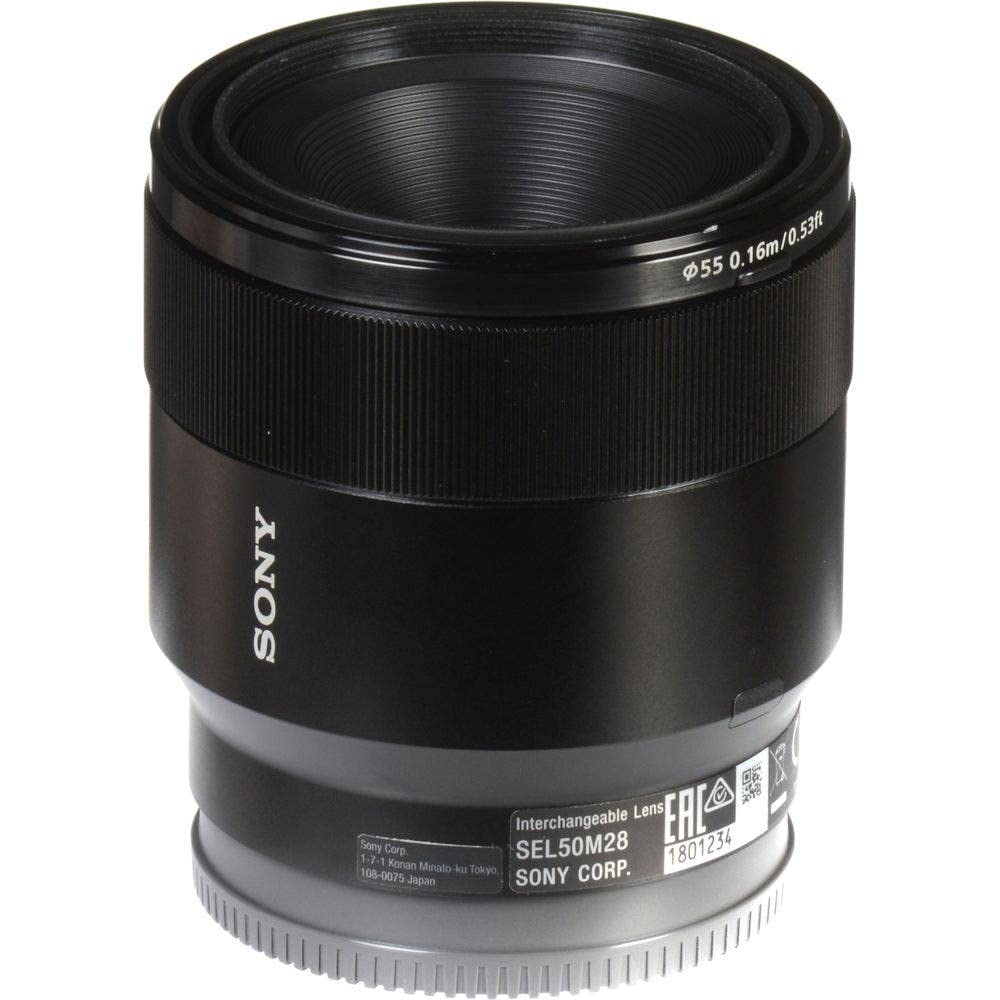 Sony SEL50M28.SYX - Lente Prime Macro Montura E de 55mm F2,8 Negro
