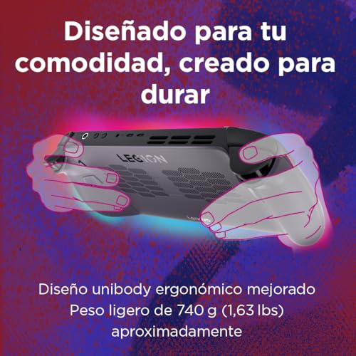 Lenovo Legion Go S - Consola Portátil Gaming 8" WUXGA (AMD Ryzen Z2 Go, 16 GB RAM, 512 GB SSD, AMD Radeon Graphics, 120 Hz, Wi-Fi 6E, SteamOS en Español) – Violeta Oscuro