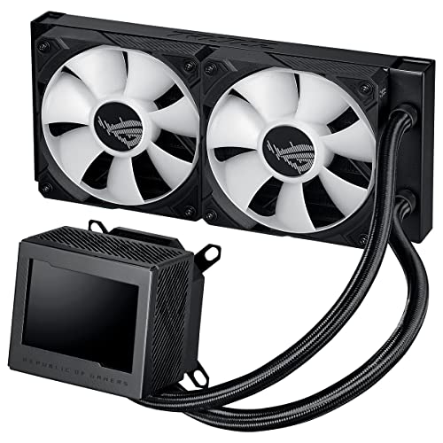 Asus ROG Ryujin III 240 ARGB - Kit de Refrigeración líquida CPU, Bomba Asetek 8a generación, 2 ventiladores de 120 mm, pantalla LCD de 3.5", Compatible con Intel LGA 1700, 115x, 1200 y AM4, AM5