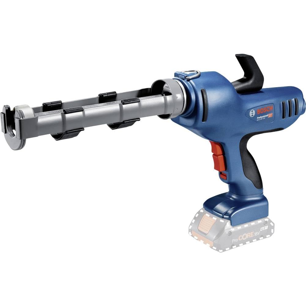 Bosch Professional 18V System GCG 18V-310 - Pistola de silicona a batería (fuerza 3,5 kN, control de velocidad, cartucho máx. 310 ml, sin batería, en caja), Azul