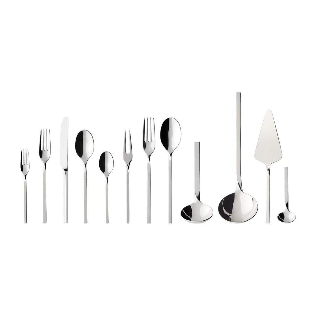 Villeroy & Boch NewWave Cubertería, Posate da tavola | 70 pz.,18/10 Acero Inoxidable, Metal