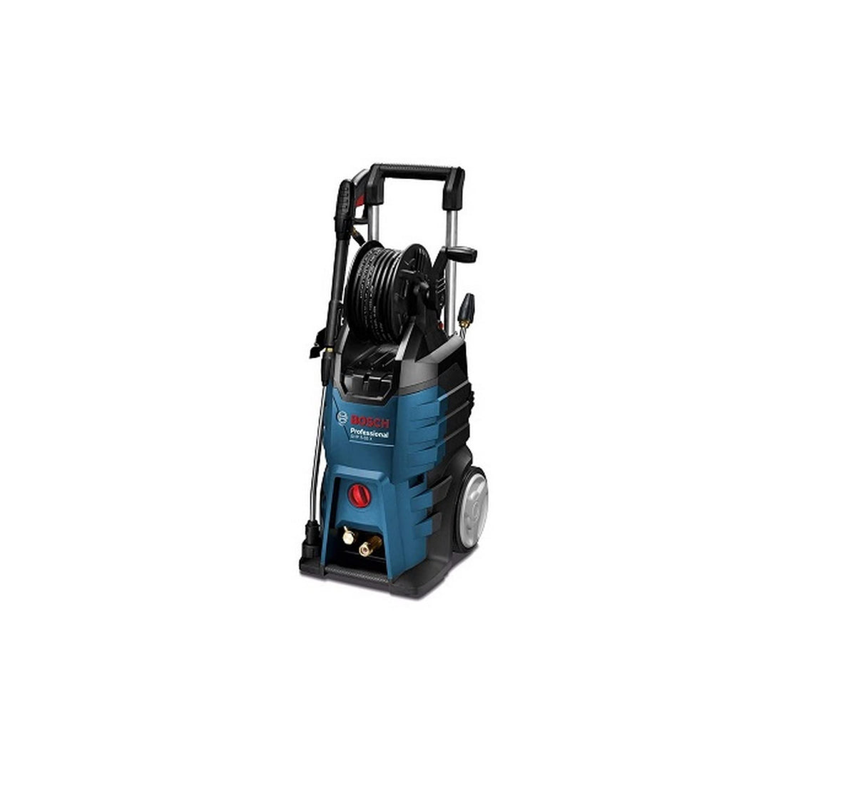 Bosch Professional GHP 5-65 X - Hidrolimpiadora de alta presión (160 bares, 520 l/h, enrollador de manguera, 2 lanzas)