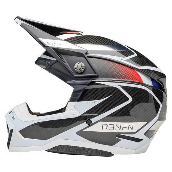 BELL Helmet Moto 10 Spheral Racing Raycon Mate/Glossy Black/White L ECE6