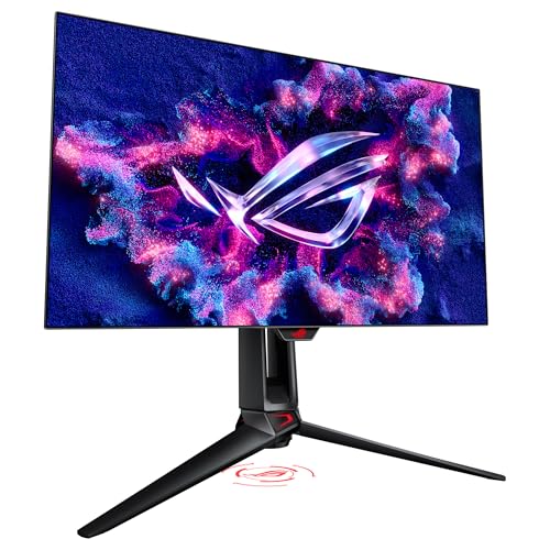ASUS ROG Swift OLED PG27AQDP - Monitor Gaming WOLED de 27 Pulgadas, 480 Hz, 0,03 ms, G-Sync, disipador térmico, OLED Care+, Asistente AI, Brillo Uniforme, 99% DCI-P3 y DisplayWidget Center
