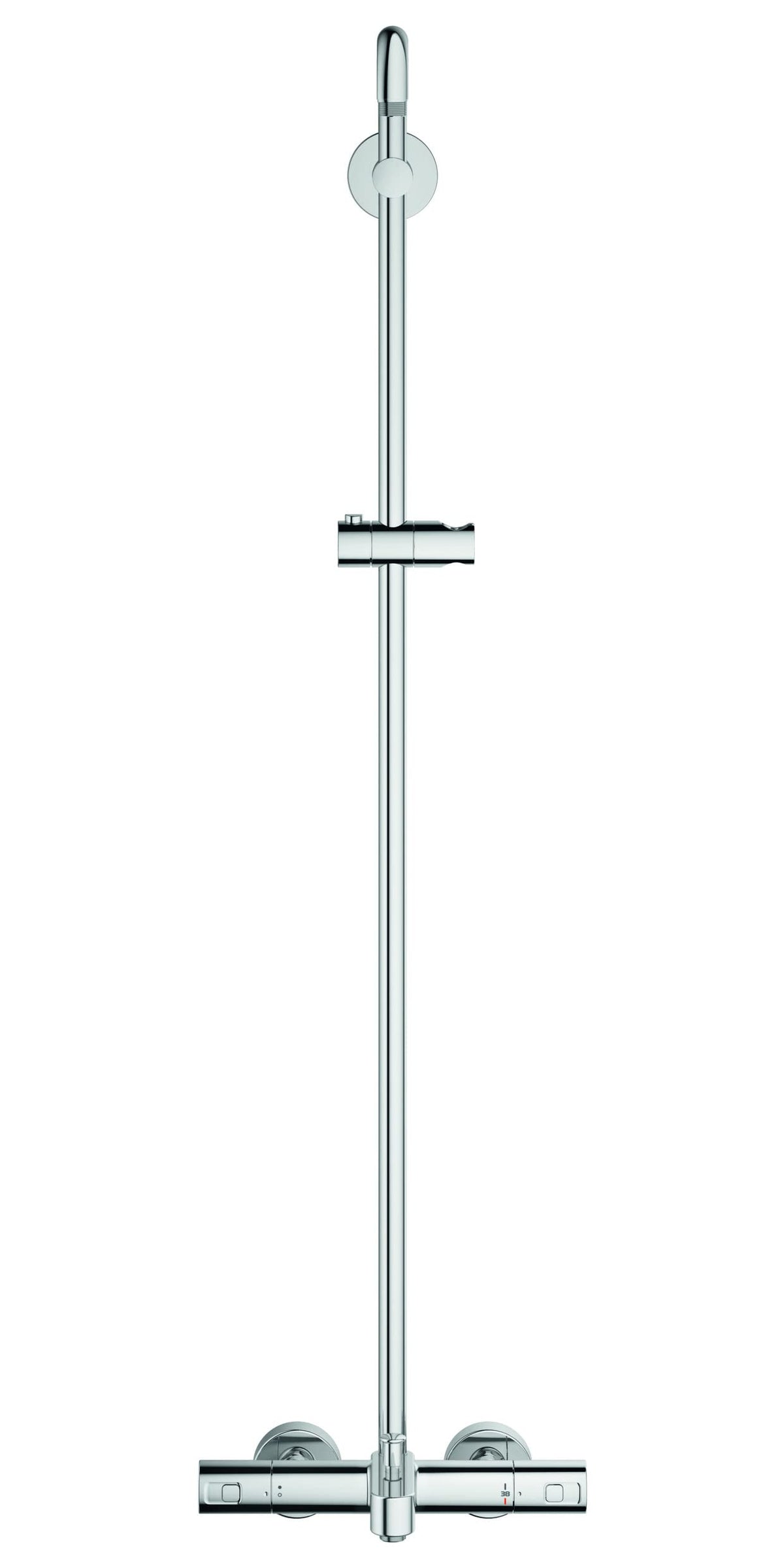 GROHE Vitalio Joy 260 | Sistema de ducha con taermostato para baño y ducha | 27860001 | 2 opciones de ducha | 3 tipos de chorro | Termostato con función GROHE Aquadimmer