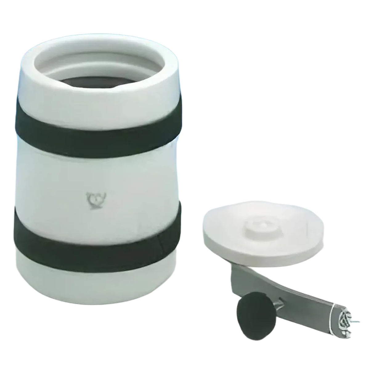Haldenwanger Molinillo de bolas de porcelana con tapa, cierre de metal y anillo de sellado, tamaño 0b, capacidad de 3000 ml, diámetro de la base de 200 mm, altura de 240 mm
