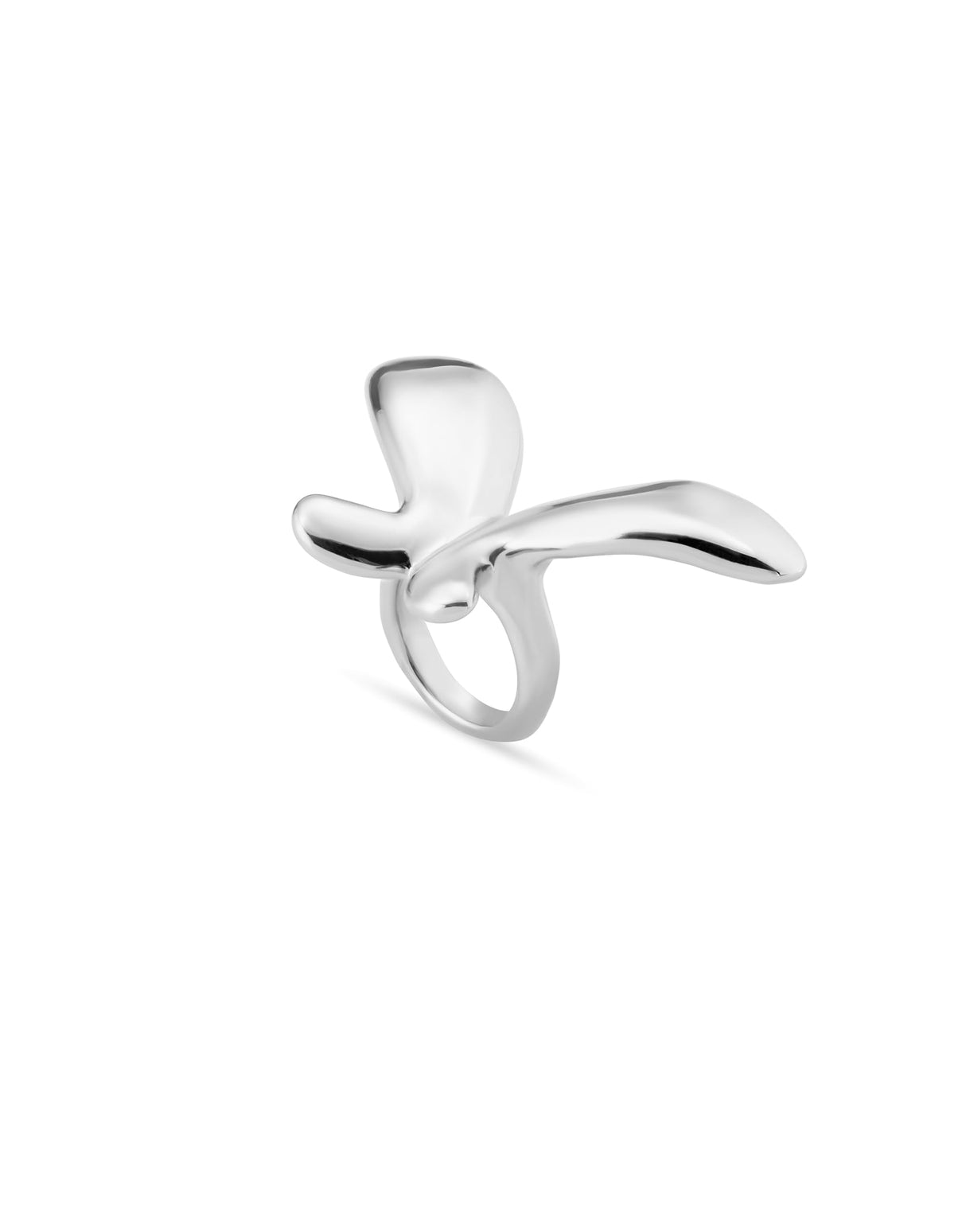 UNO de 50 | Anillo con Forma de Mariposa | Bañado en Plata de Ley | Talla 12 | Joya Artesanal | Hecho en España