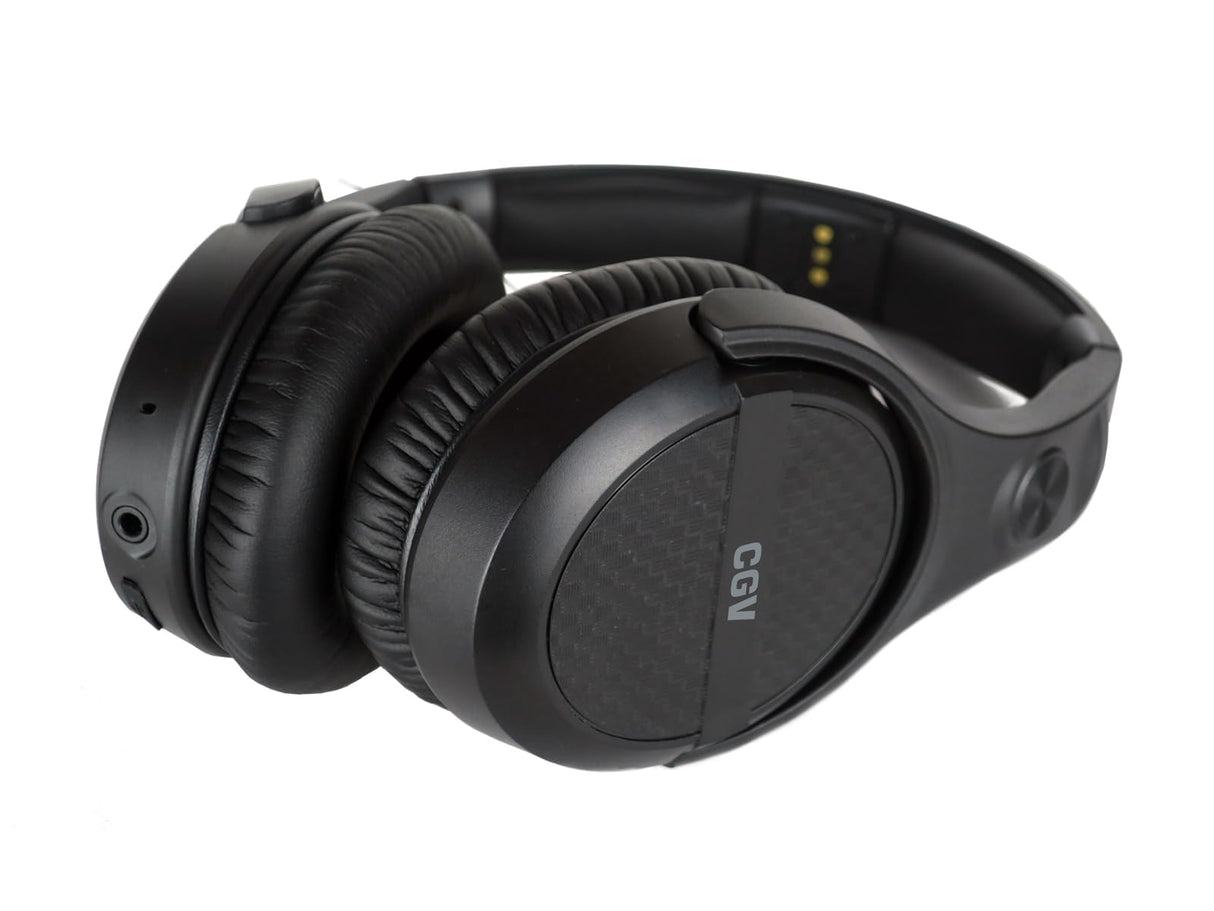 CGV | Hel Prelude 2 Auriculares inalámbricos TV-HiFi (supraaural, transmisión de Audio Digital (2,4 GHz) con estación de Carga, 30 m de Alcance) Negro