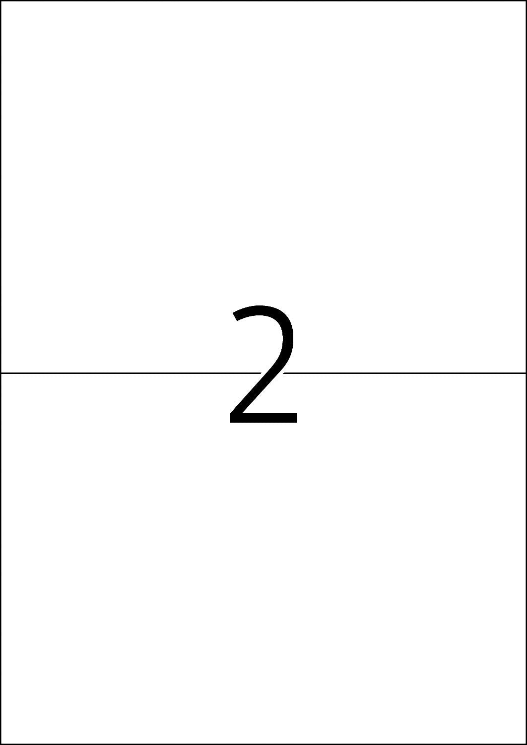 TopStick 8718 Etiquetas universales A4 grande, paquete de 10 (210 x 148 mm, 1000 hojas, papel, mate) autoadhesivas, imprimible, pegatinas de dirección permanentes, 2000 adhesivos blancas