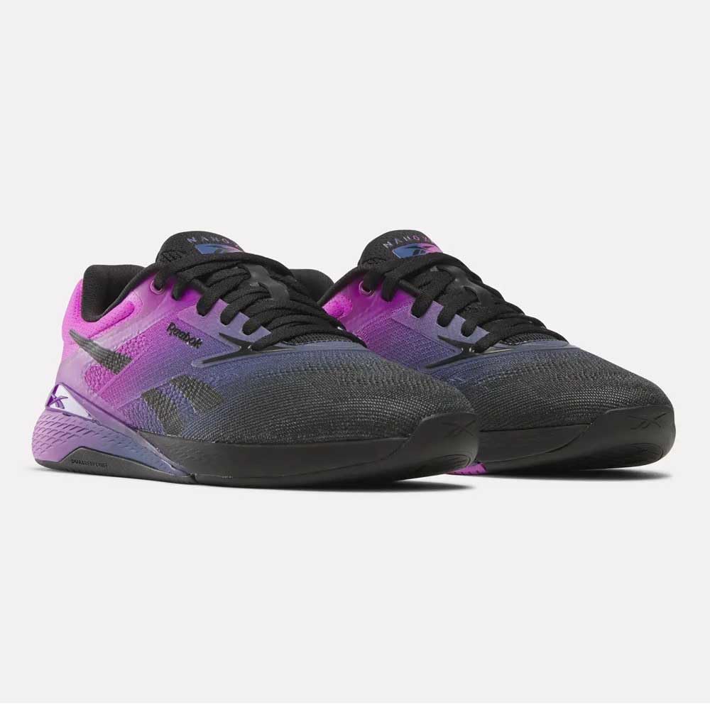 Reebok Nano X5, Zapatillas Mujer, Black/Twilight Purple/Purple Rave, 35 EU