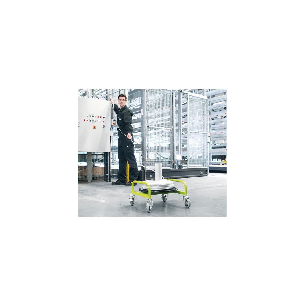 Lübbering A90207 Roll..Profi Kabelringabwickler Vario Slim