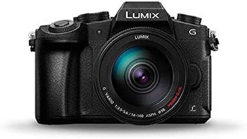 Panasonic Lumix DMC-G80HAEGK DSLM Cámara fotográfica, Sensor Mos 16 MP, Modo 4K, Sistema Dual Image Stabilizer de 5 Ejes, Post Focus, apilamiento de Enfoque, Objetivo 14-140 mm Incluido, Negro