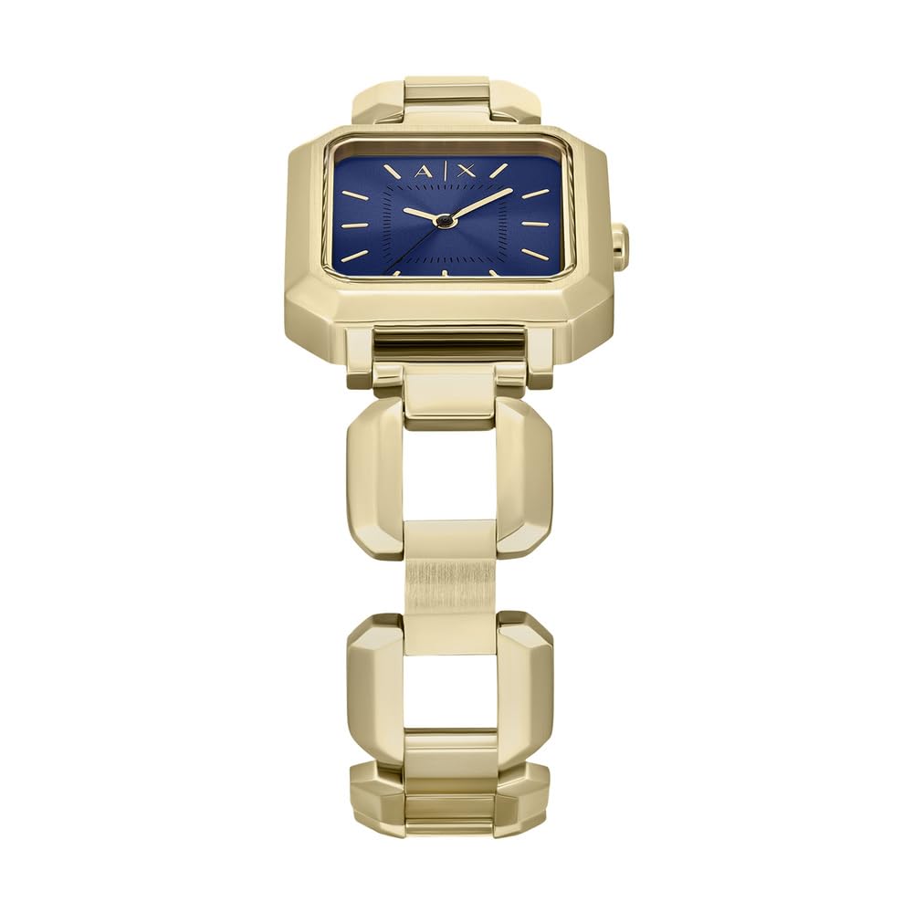 Armani Exchange Orologio da Donna, Quarzo Movimento a tre lancette e cassa da 27 mm con cinturino in Acciaio inossidabile