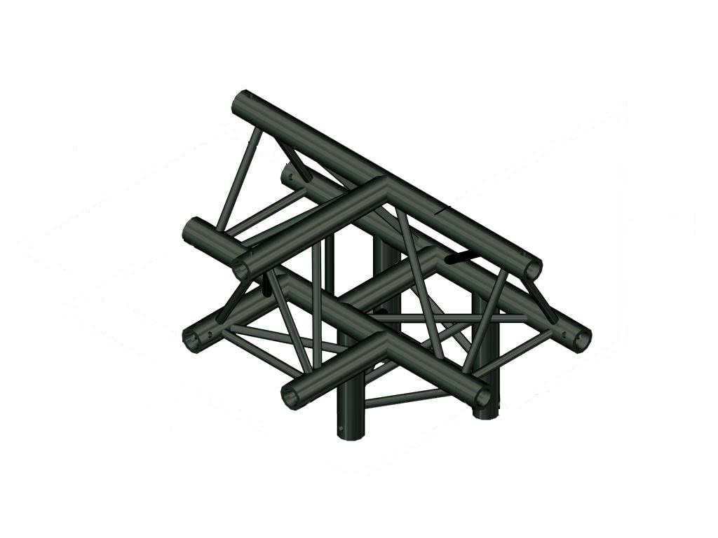 Alutruss - Ángulo de Cruz, para Truss Americana, 4 vías, Negro, Trilock S-PAT-43