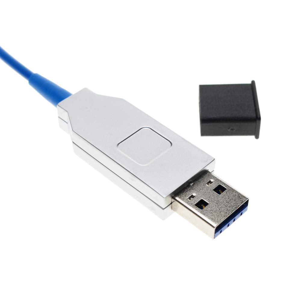 BeMatik - Cable extensor USB 3.0 activo por fibra óptica 30m